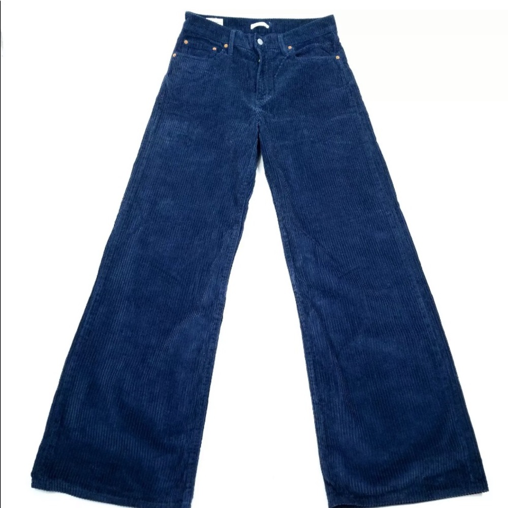 Levis wideleg ribcage corduroy navy blue 31 pants
